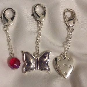 Silver plated charms